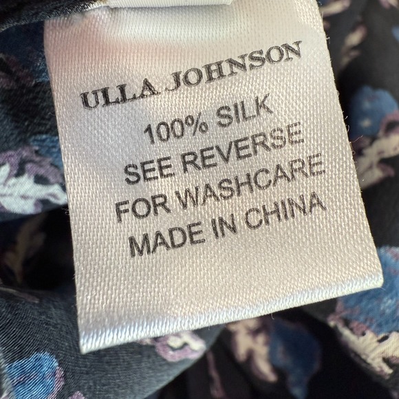 Ulla Johnson Naomie 100% Silk Harem Pants Womens 6 Floral Lightweight Stretch - Picture 12 of 12